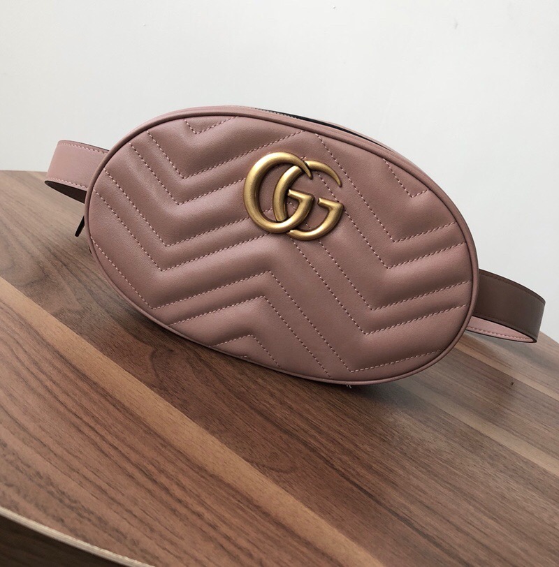 491294 GUCCI GG Marmont系列 绗缝 皮革腰包