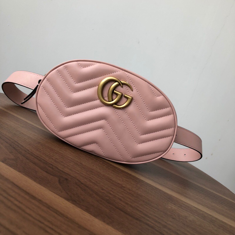 491294 GUCCI GG Marmont系列 绗缝 皮革腰包