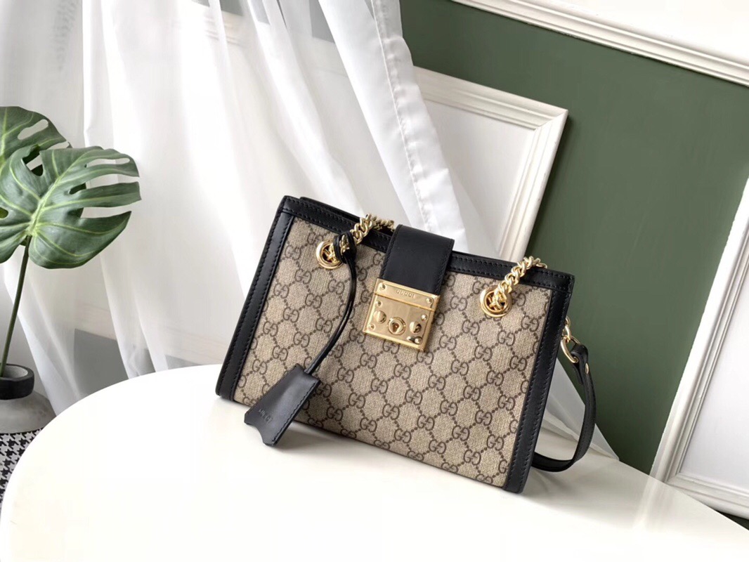 Gucci/古奇 Padlock 18新款小号GG链条包 单肩斜挎包 女包 498156