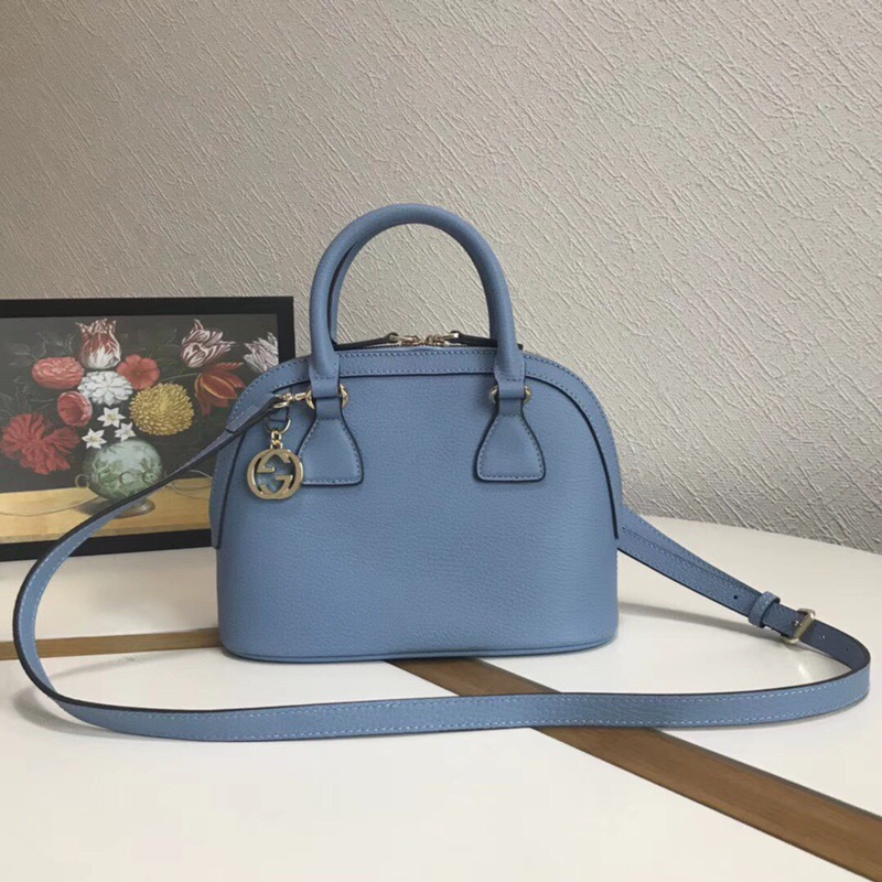 449661 Gucci女包 荔枝纹牛皮 手提斜跨 贝壳包