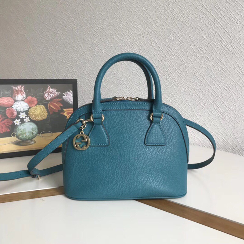 449661 Gucci女包 荔枝纹牛皮 手提斜跨 贝壳包