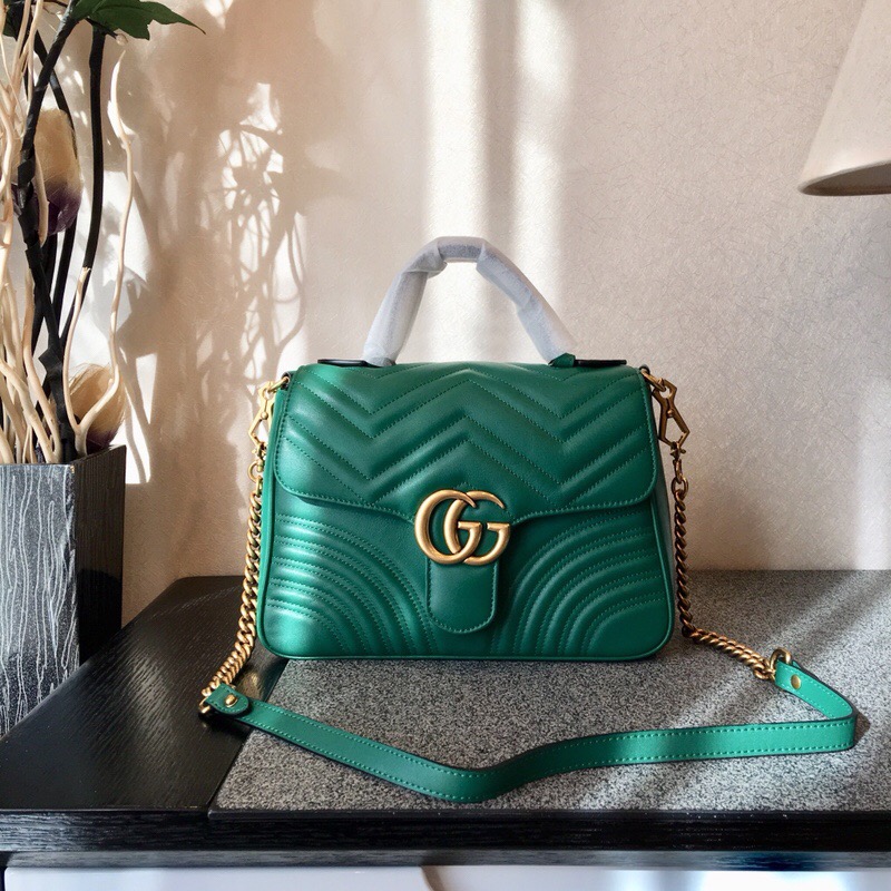 GUCCI古奇GG MARMONT爱心水波纹邮差包手提女包498110 DTDIT 3120