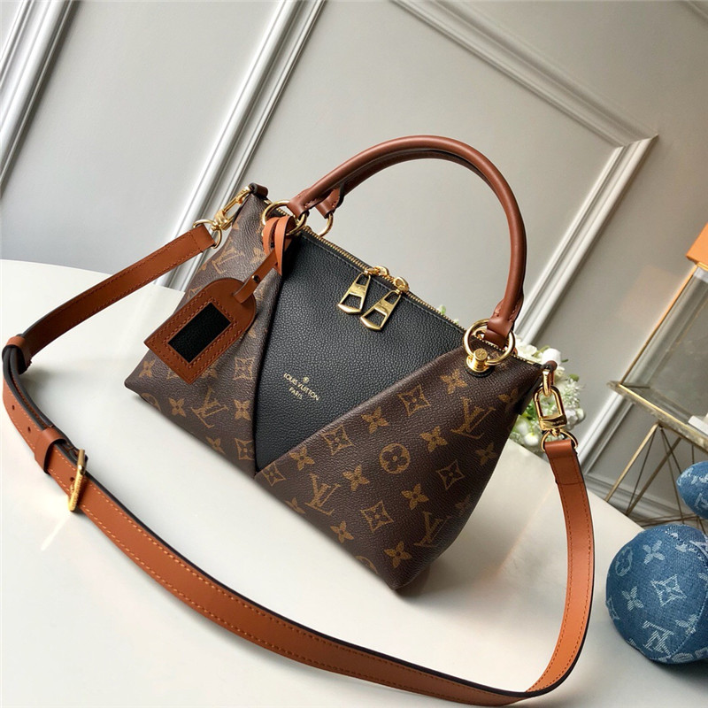 M43976 LV V Tote BB 手袋 LV Monogram帆布老花女包 LV女包 黑色