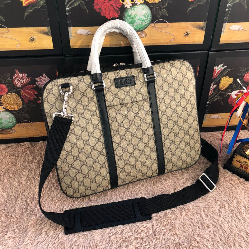 2018新款 Gucci/古奇男包 GG压花皮商务公文包 451169 CWCBN 1000