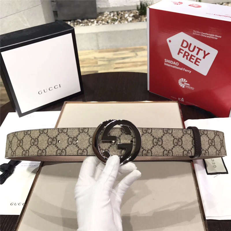古驰 Gucci 原单面料 头层树膏磨砂底 双G扣头