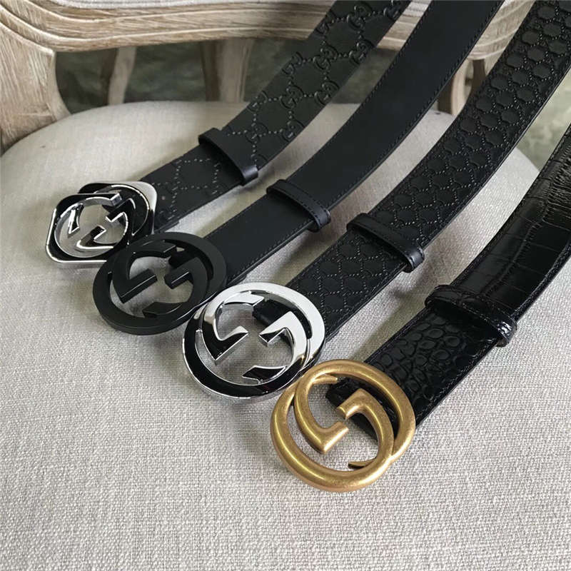 Gucci/古奇古驰双G男士皮带 腰带
