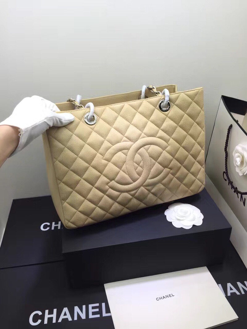 Chanel 香奈儿 女包 鱼子酱 荔枝皮GST购物包手提包单肩包
