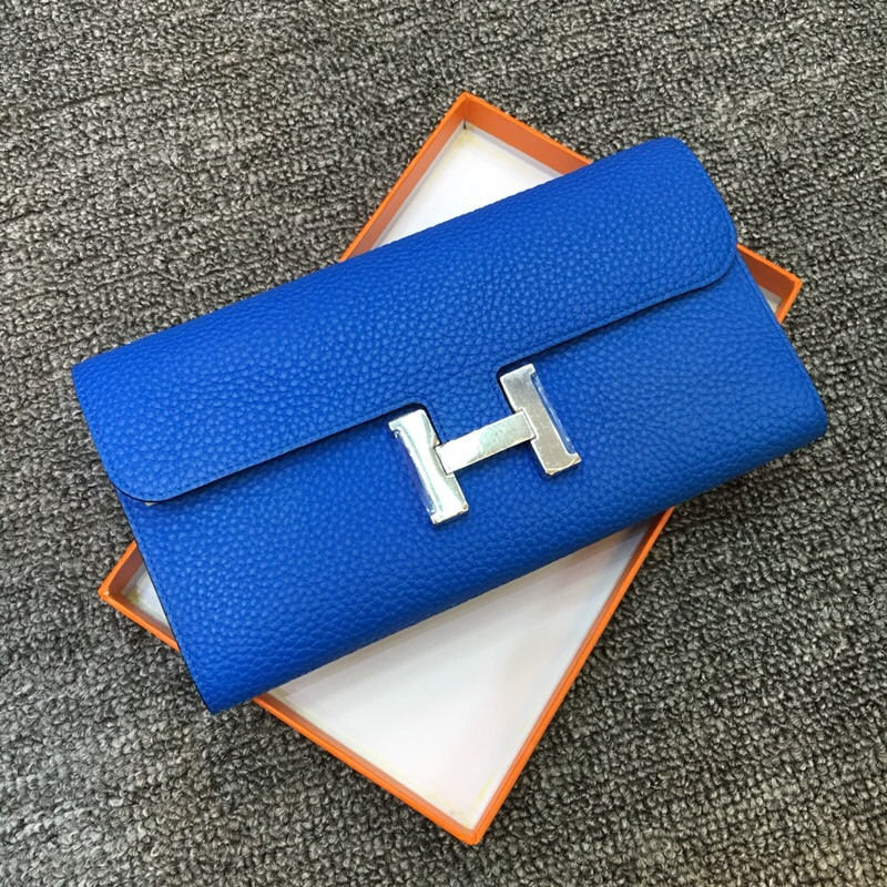 Hermes/爱马仕女士钱包 H扣时尚真皮长款钱包