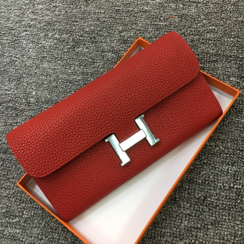 Hermes/爱马仕女士钱包 H扣时尚真皮长款钱包