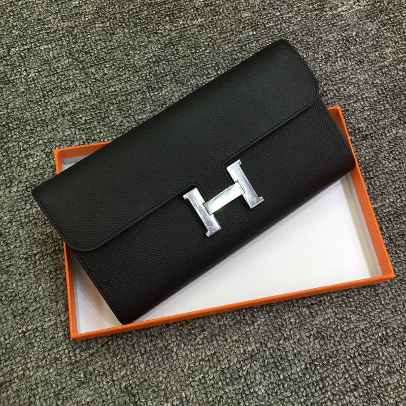 Hermes/爱马仕女士钱包 H扣时尚真皮长款钱包