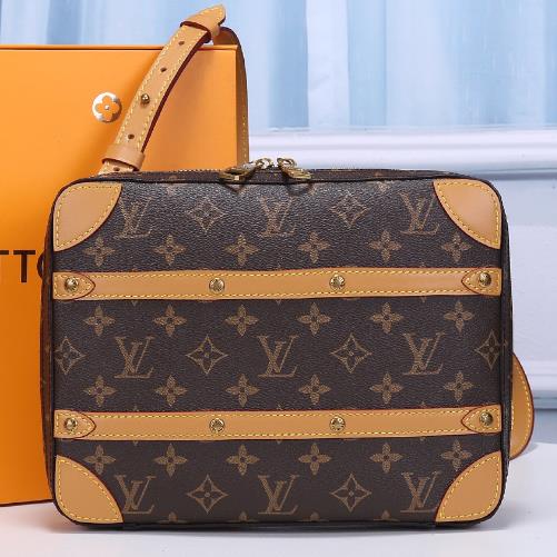 LV SMALL MESSENGER BAG M68494 M44754 Soft Trunk  Creative Traveller Set  26.0 x 21.0 x 4.5 cm 