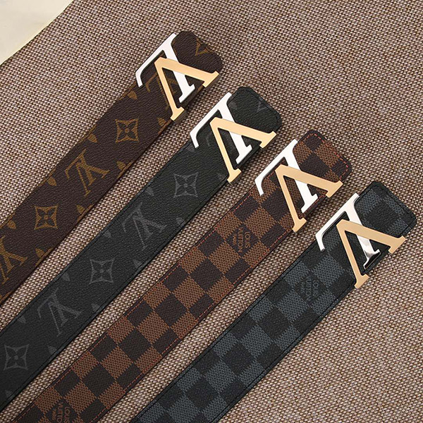 LV MENS BELT GENUINE LEATHER ORIGINAL QUALITY