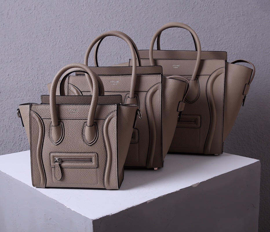 celine LUGGAGE MICRO nano mini womens real genuine leather handbag