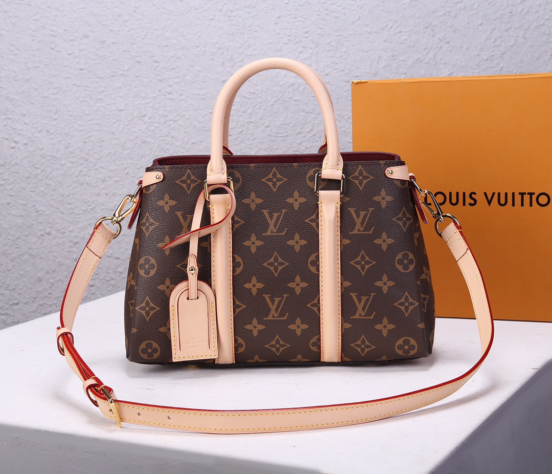 LV Soufflot HANDBG NEW BB MM Ｍ44815 29x19x10CM,  Ｍ44816  36x21x13CM