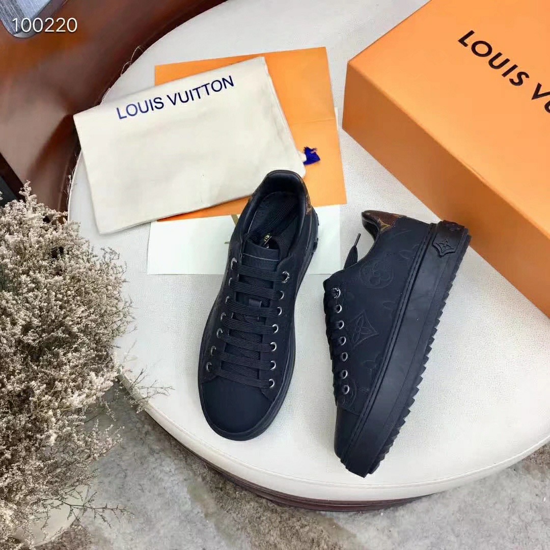 LV Monogram LEATHER WOMENS SHOES EUROPE  SIZE 34-42