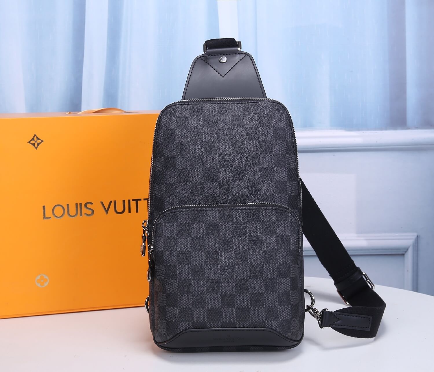 LV N41719 Damier Graphite Avenue SLING BAG 20?31?10cm