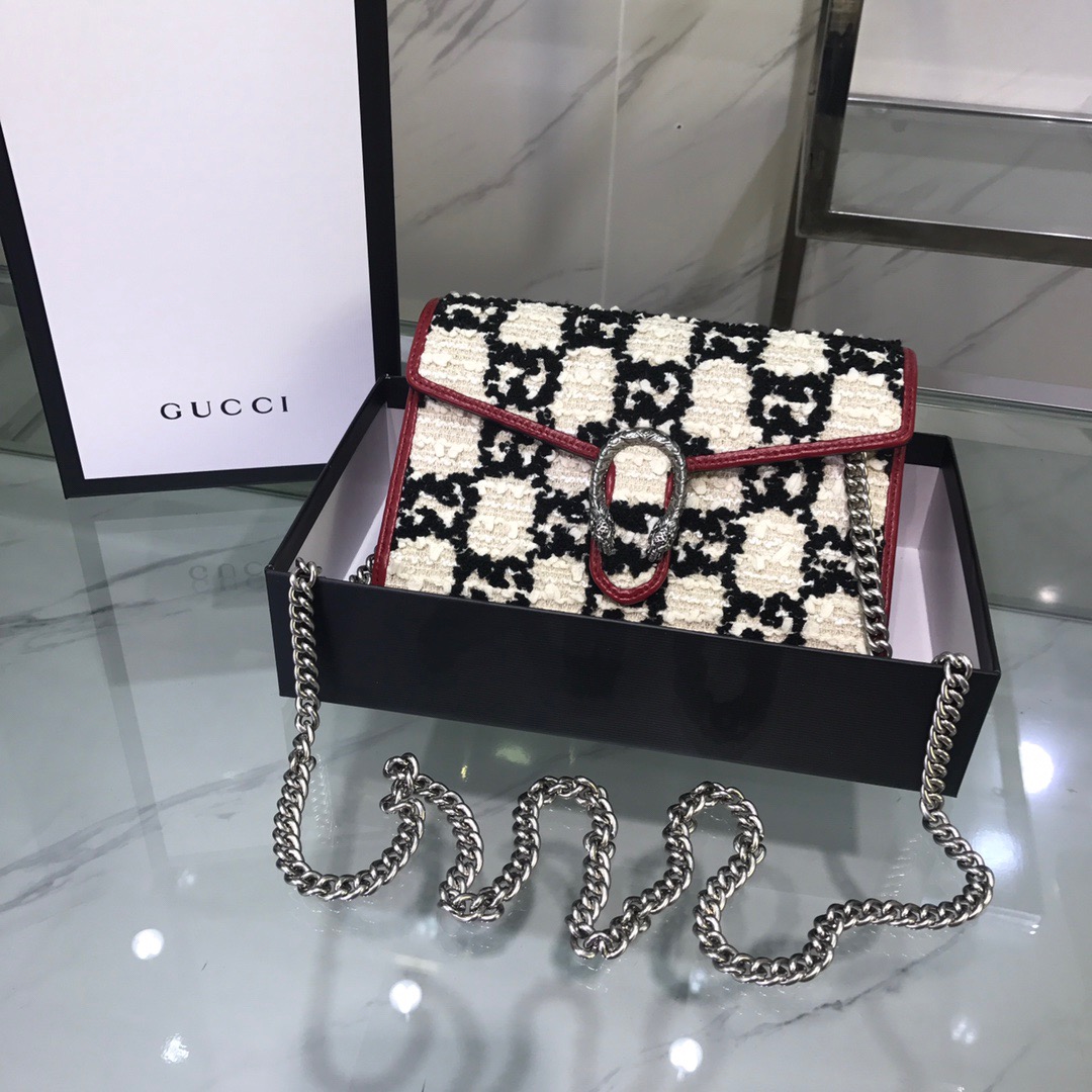 GUCCI Dionysus GG HANDBAG SMALL CHAIN BAG 476432 16.5X10X4.5CM