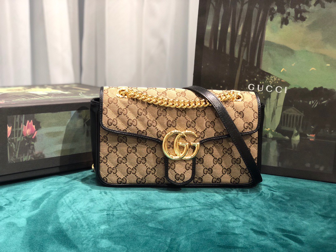 GUCCI Marmont GG HANDBAG CHAIN BAG 443497 26X15X7cm 446744 22X13X6cm