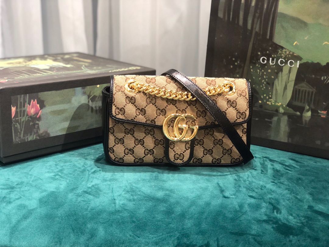 GUCCI Marmont GG HANDBAG CHAIN BAG 443497 26X15X7cm 446744 22X13X6cm