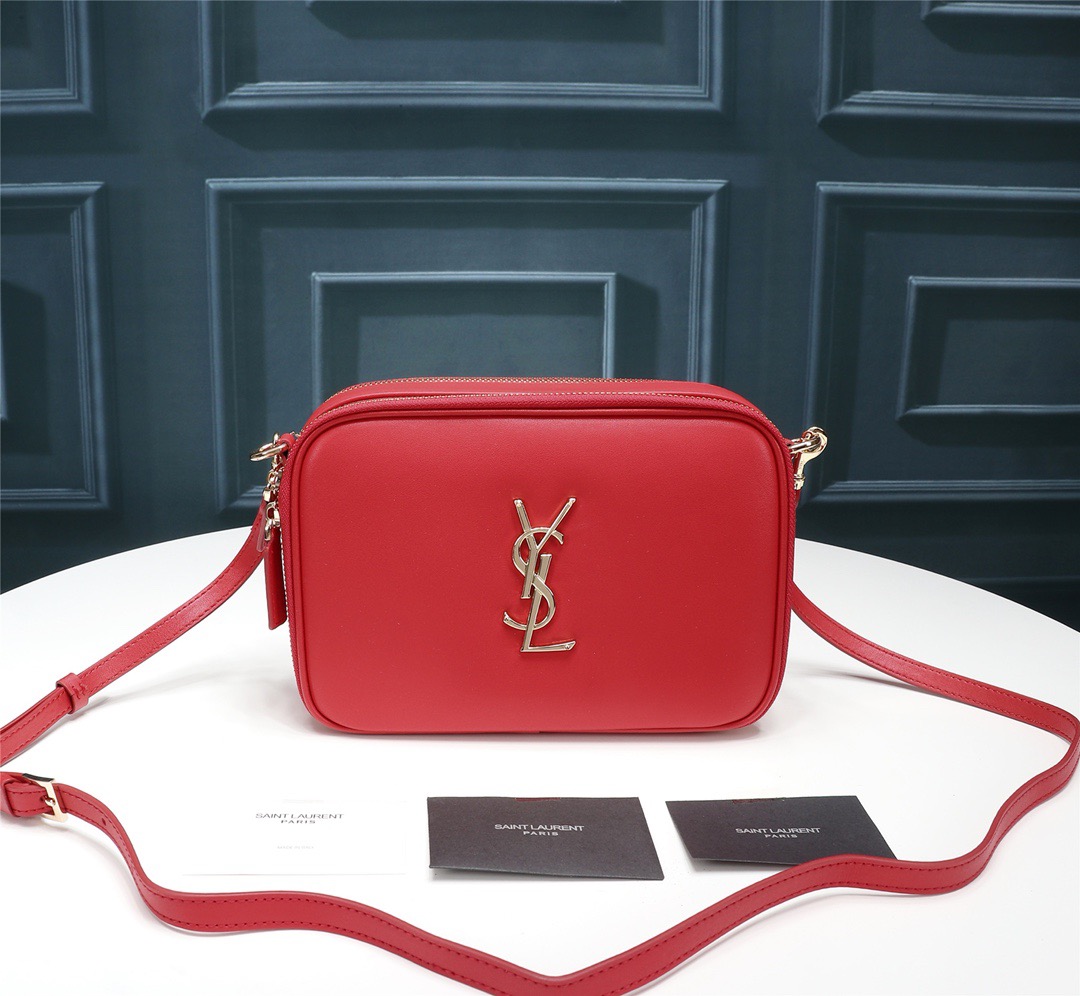 YSL DOUBLE ZIPPERS vintage HANDBAG CROSS BODY BAG 555001 22X15X6.5CM