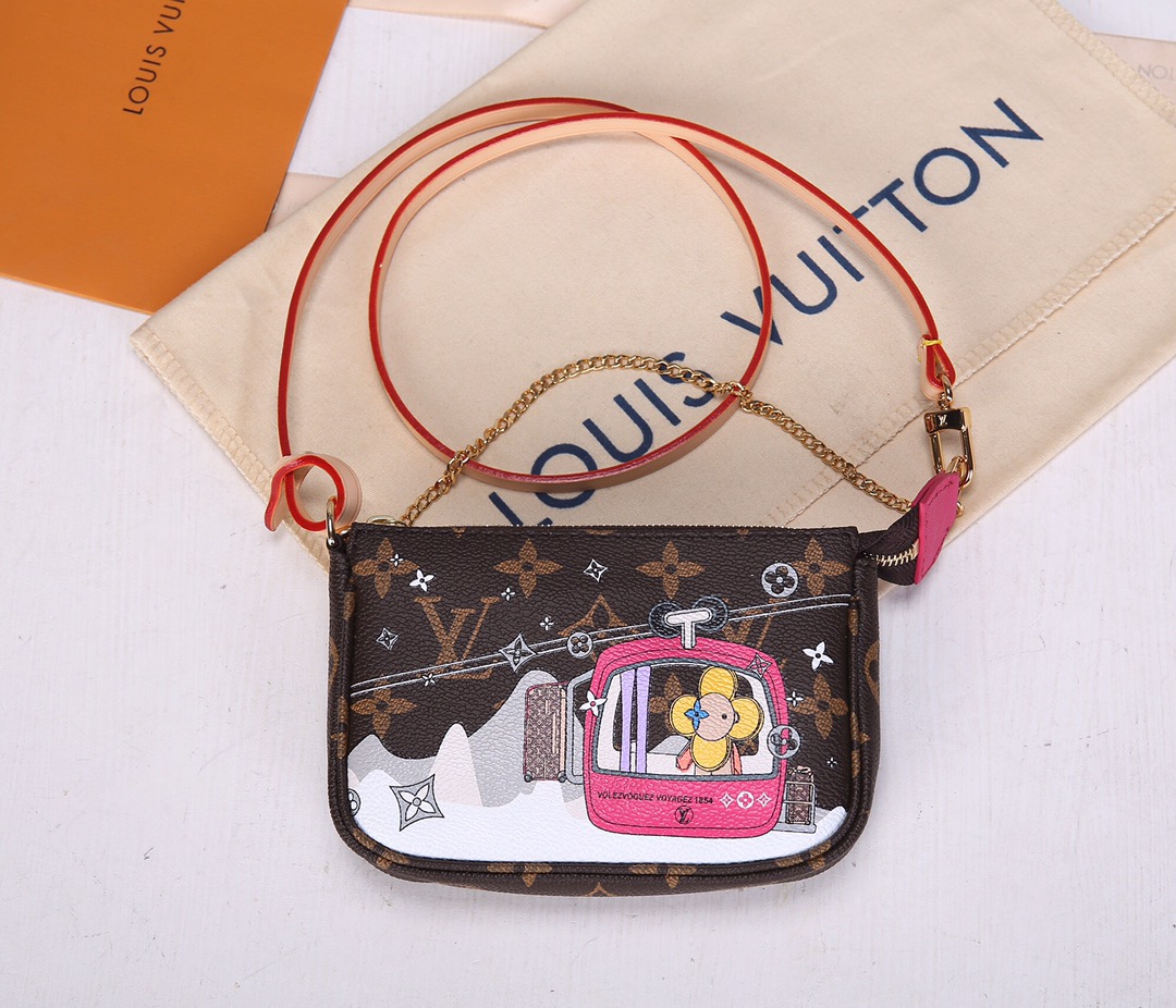 LV Vivienne Mini Pochette Accessories Ｍ68490 15.5X10.5X4CM Ｍ68489 N60259