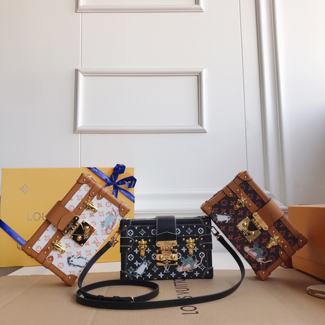 LV PETITE MALLE CLUTCH HANDBAG