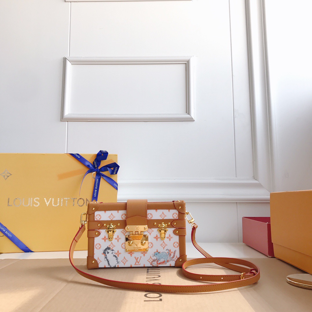 LV PETITE MALLE CLUTCH HANDBAG