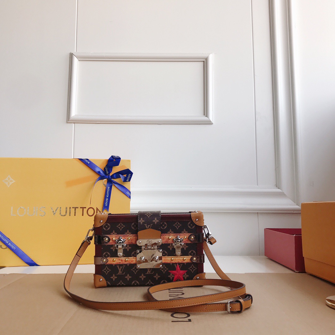 LV PETITE MALLE CLUTCH HANDBAG