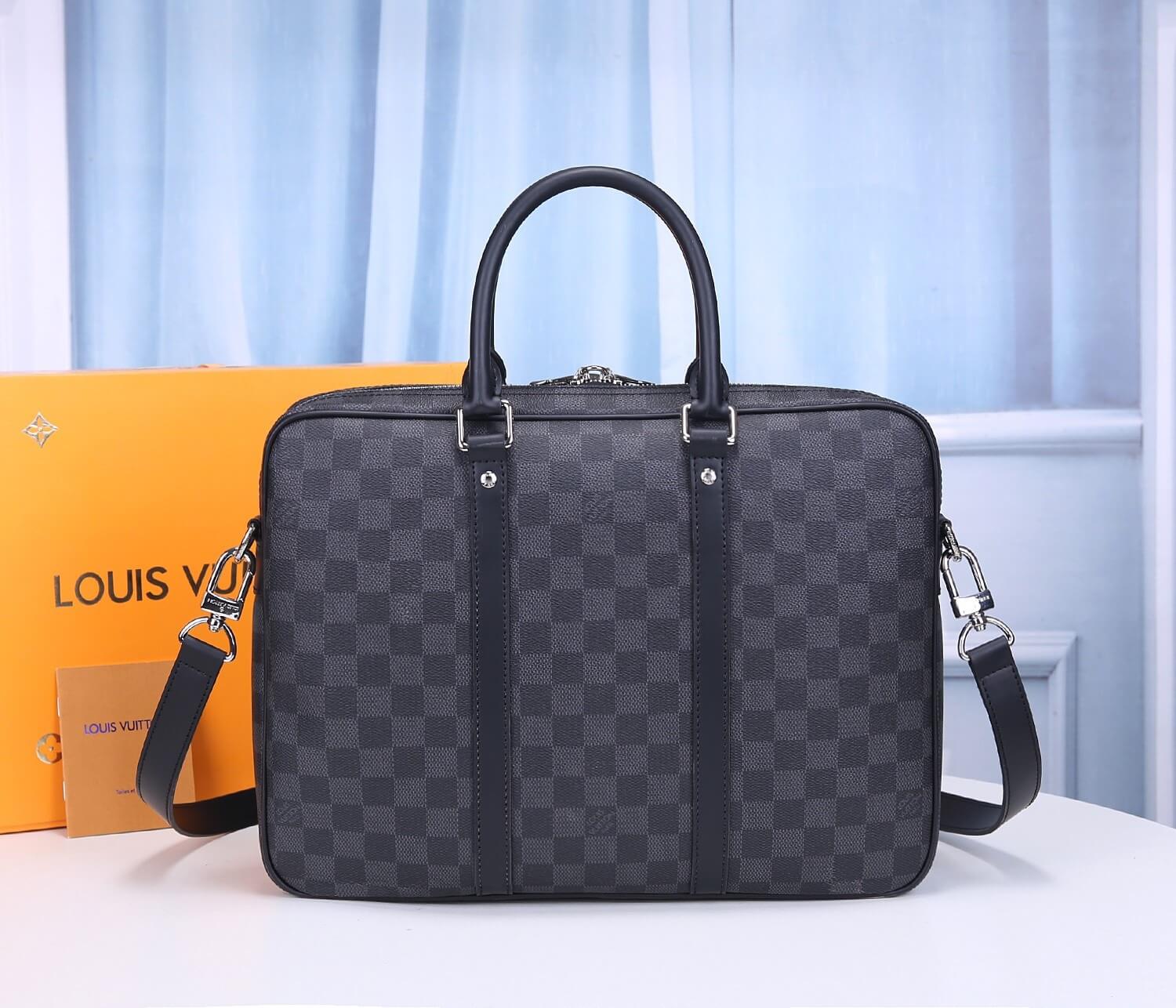 LV BRIEFCASE PORTE-DOCUMENTS VOYAGE Monogram Macassar N41466 Damier Graphite N41478 M52005 37.0 x 30.0 x 7.0 cm 