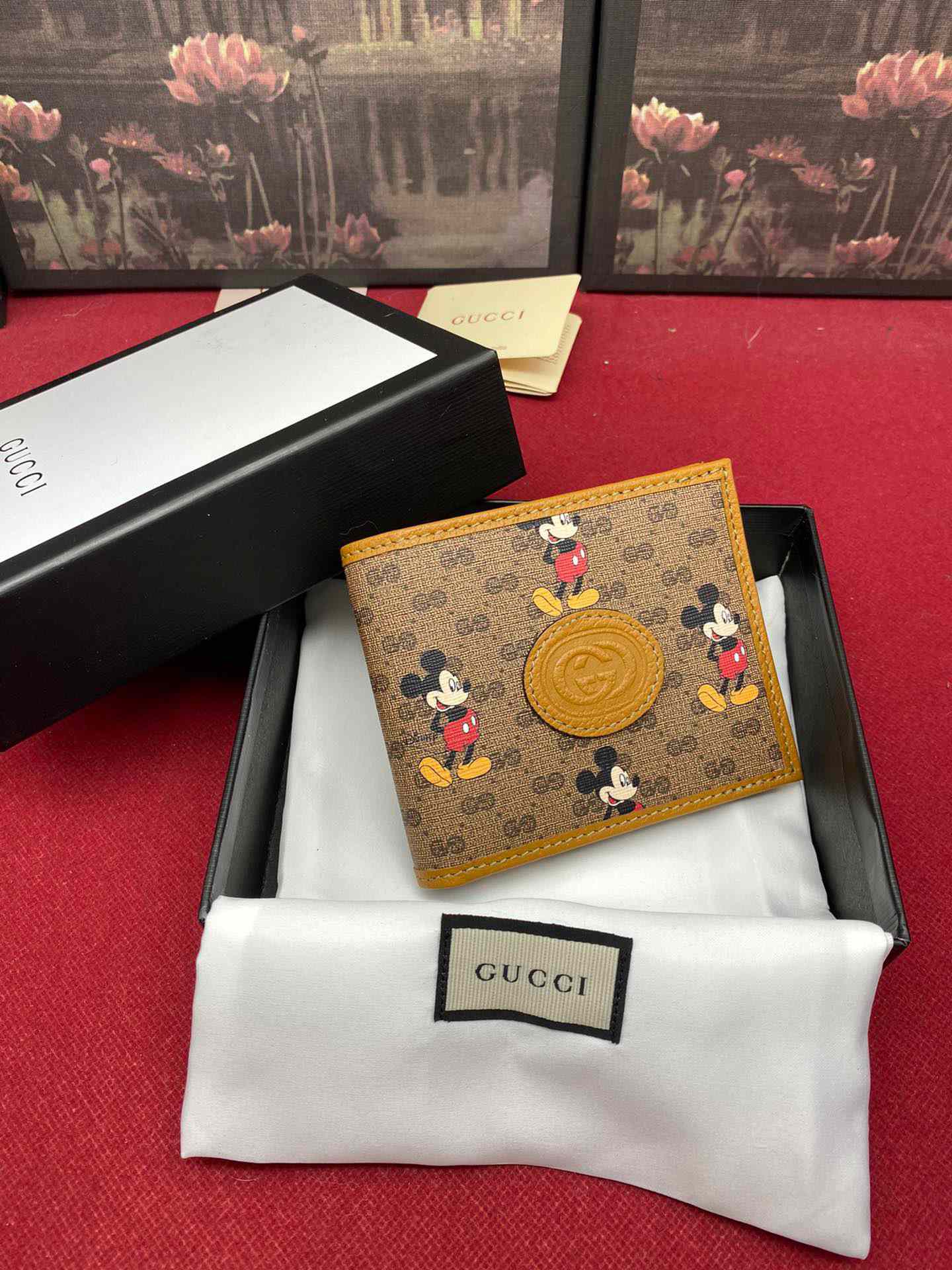 Disney X Gucci mickey WALLET 602547  11X9CM