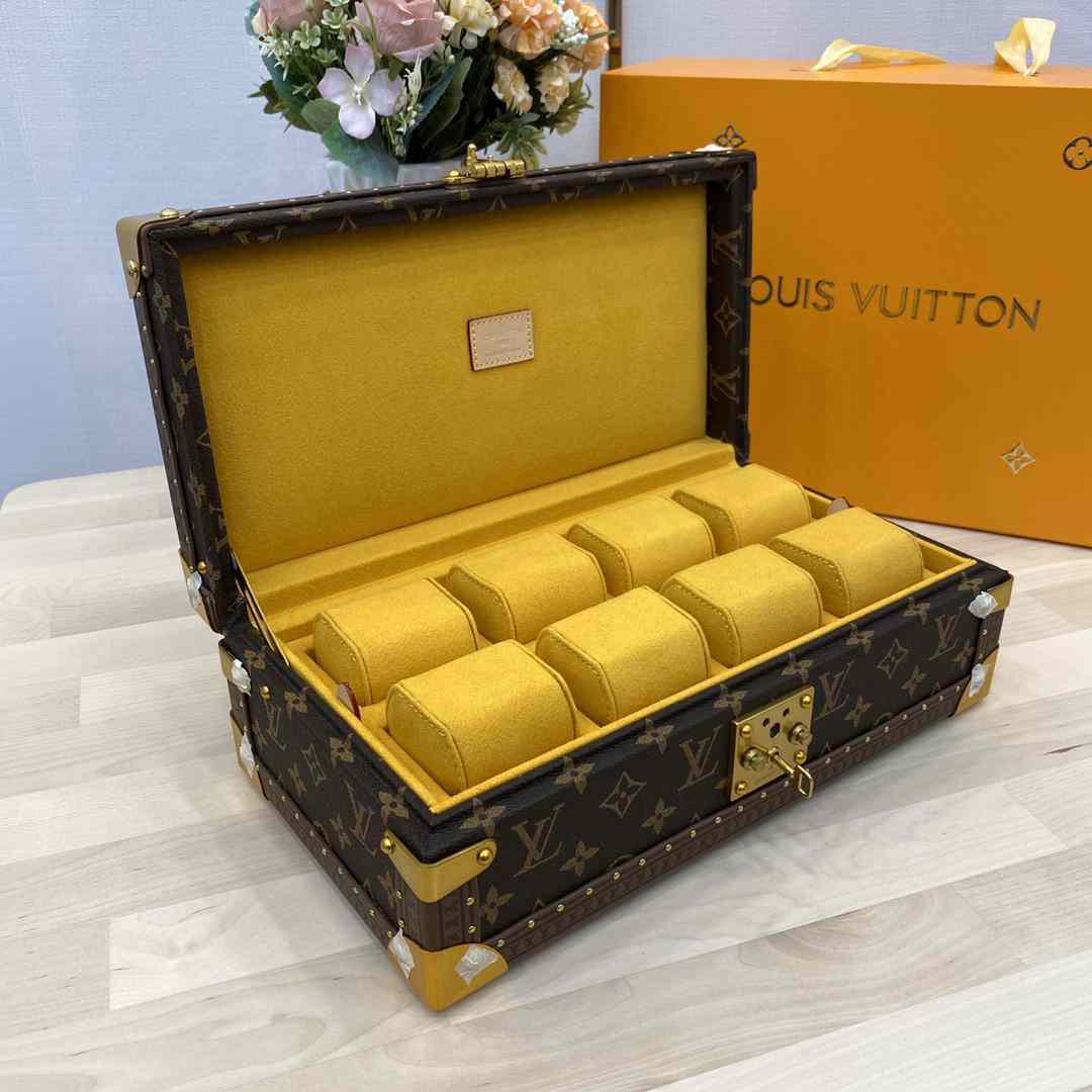 LV EIGHT 8 WATCHES CASE  34x19x11.5cm MANY COLORS