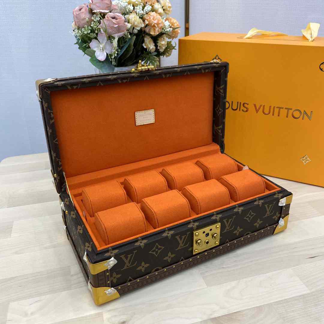 LV EIGHT 8 WATCHES CASE  34x19x11.5cm MANY COLORS