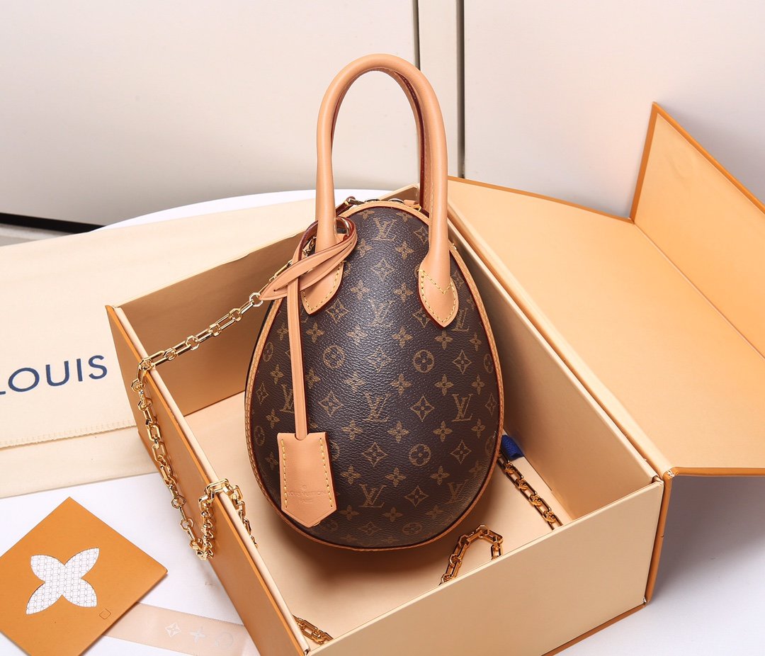 LV EGG HANDBAG Ｍ44587；:20x12x12CM