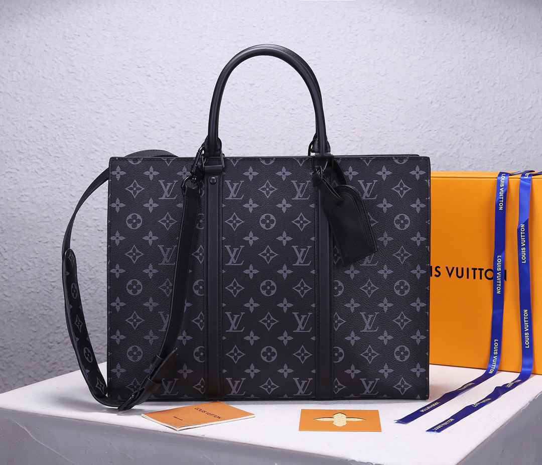 LV MENS BAG BRIEFCASE Sac Plat Horizontal Zippe  M45265 31x39x8.5CM 