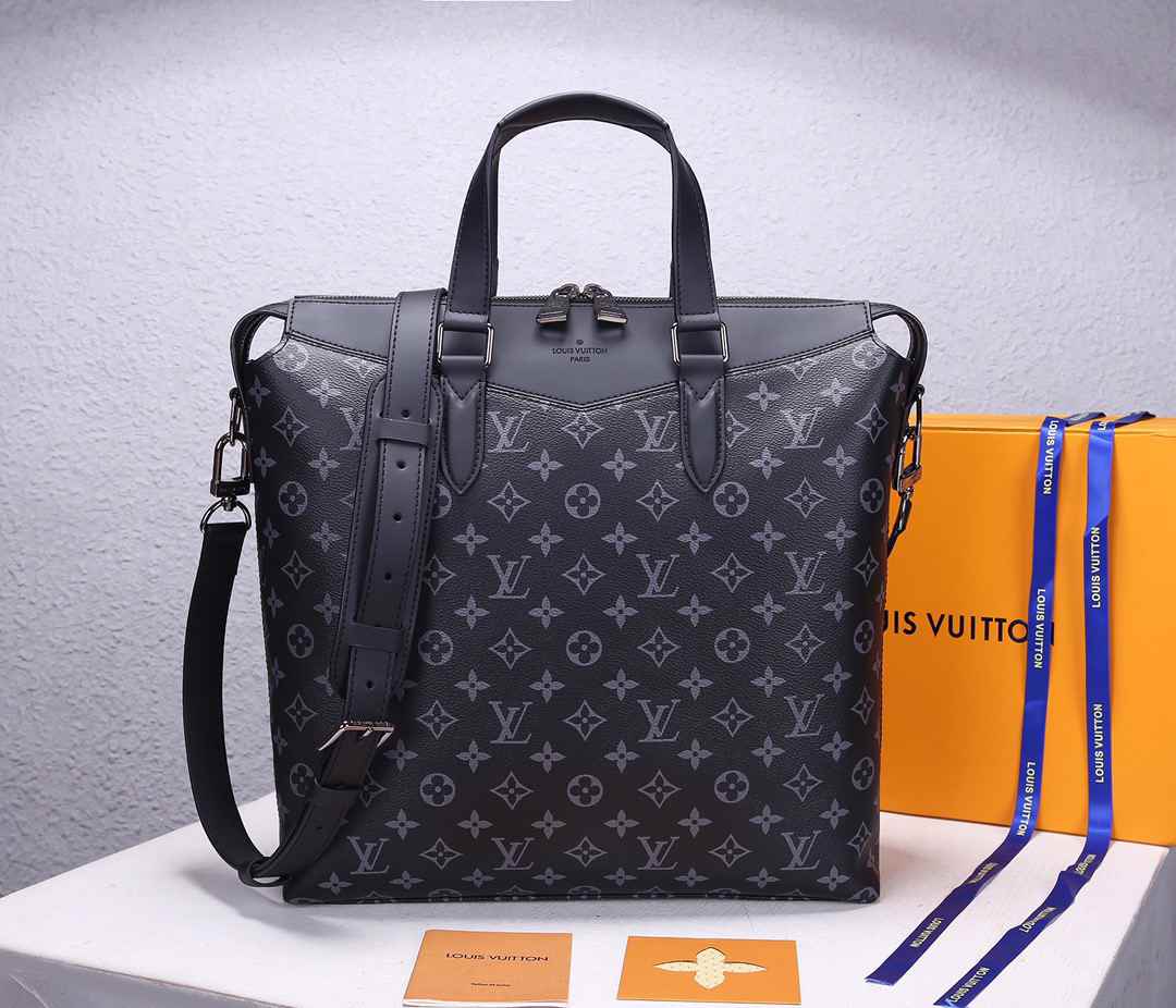 LV MENS LARGE TOTE Explorer Eclipse Monogram M40567 33x35 x8CM 