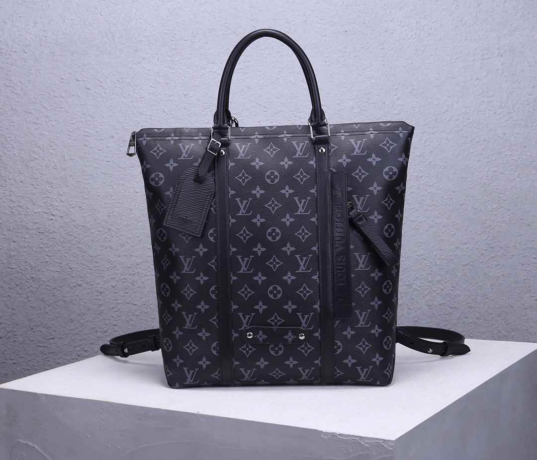 LV MENS BAG Gaston Labels BIG Tote Monogram Eclipse Gaston-Louis Vuitton M45221 31x39x14CM