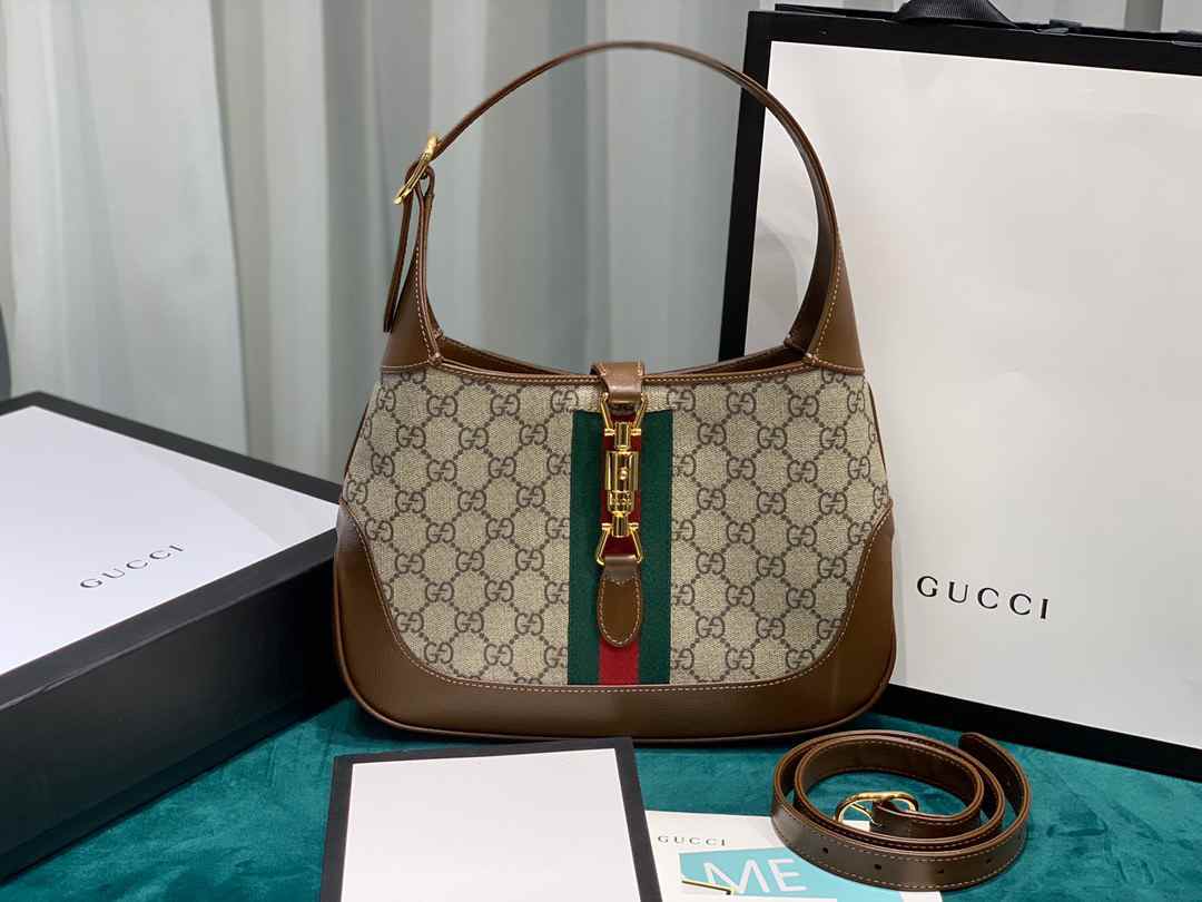 GUCCI GG vintage Jackie HANDBAG IT BAG 636706 28x19x4.5cm 