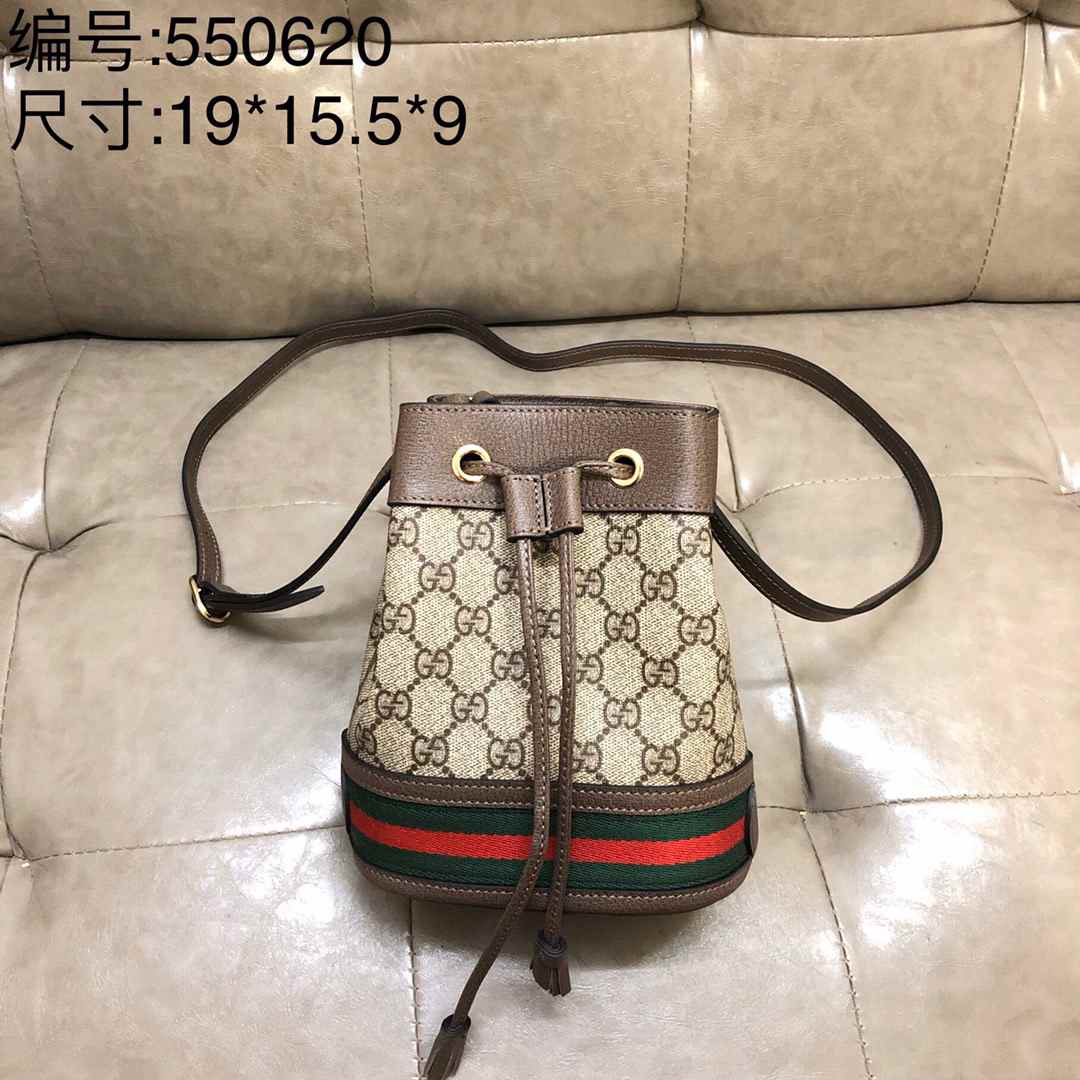 GUCCI MINI STRING BAG 550620 19X15.5X9CM