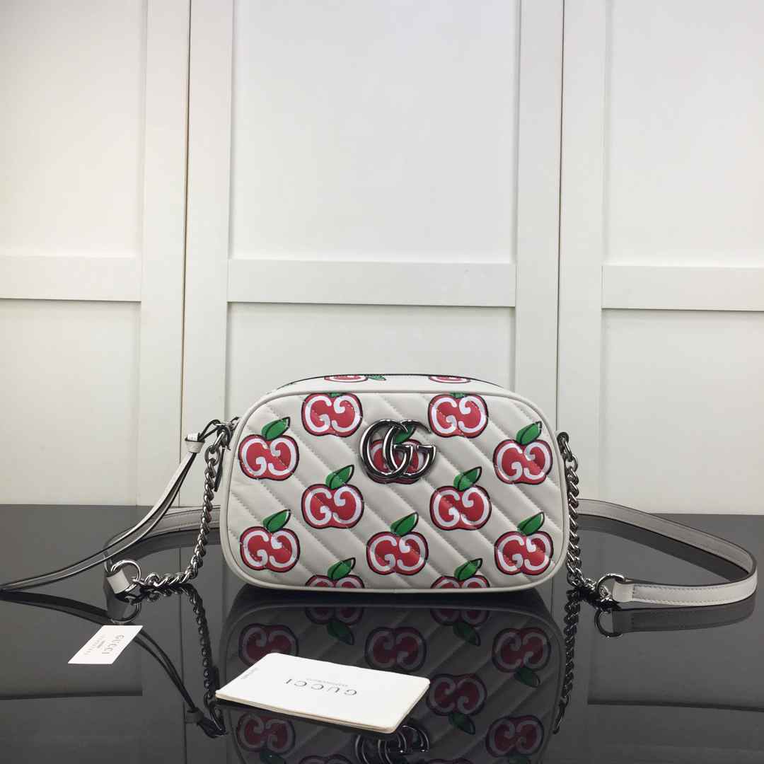 NEW GUCCI HANDBAG 447632 APPLE W24XH12XD7cm