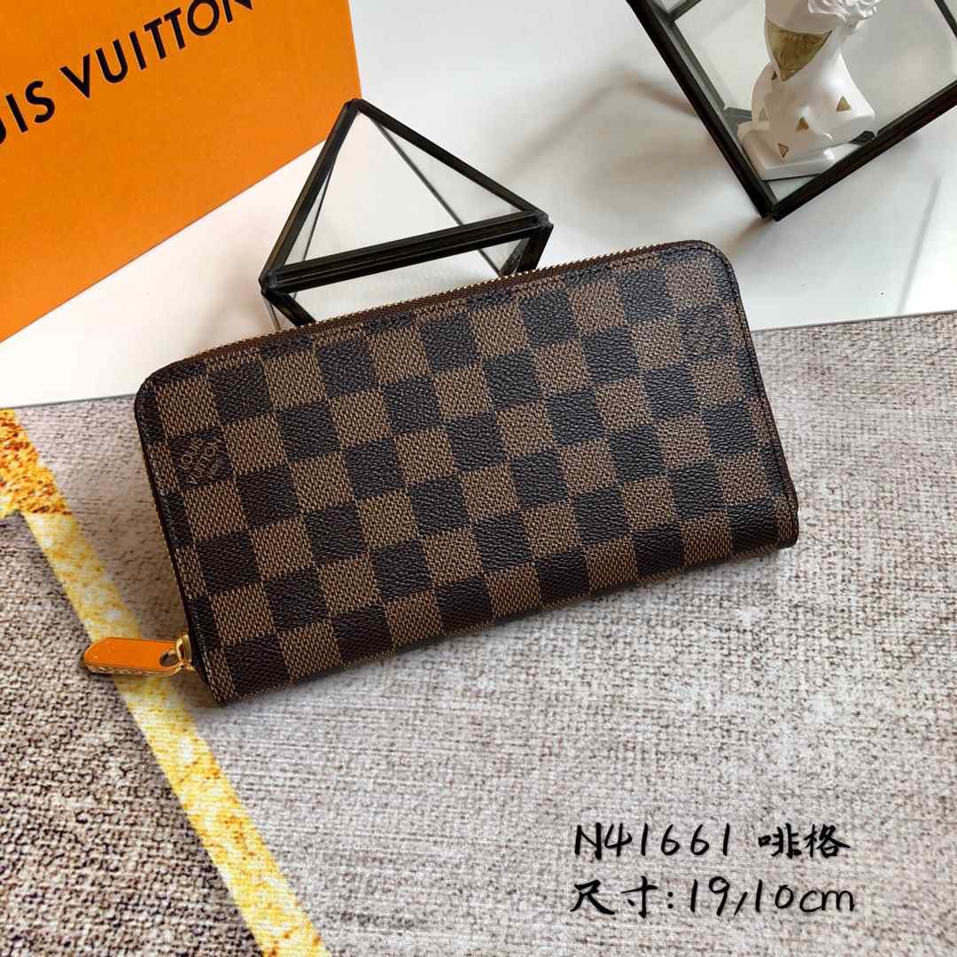 LV ZIPPY WALLET M42616 N41661 N63503 19X10cm