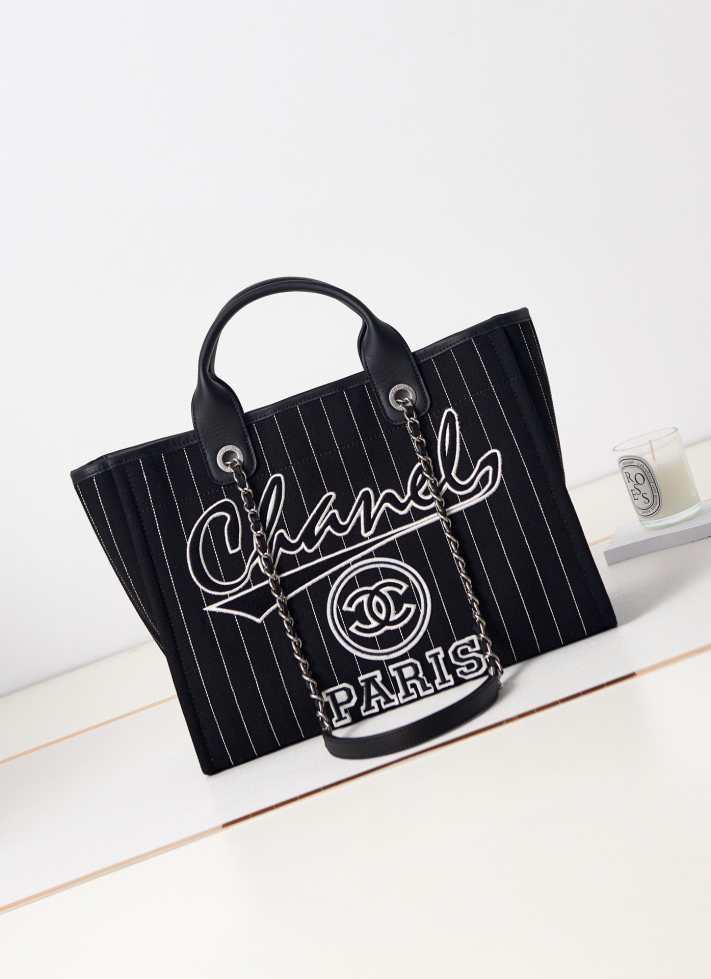 ch@nel shopping beach tote bag