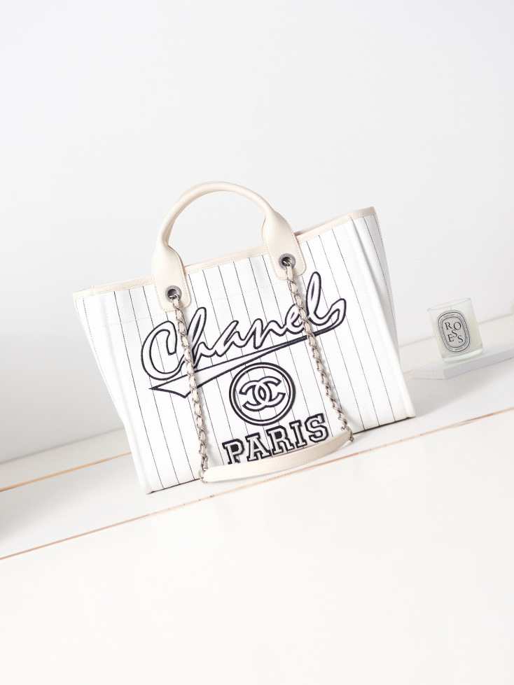 ch@nel shopping beach tote bag