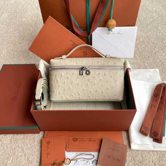 LP womens Ostrich leather handbag 241023