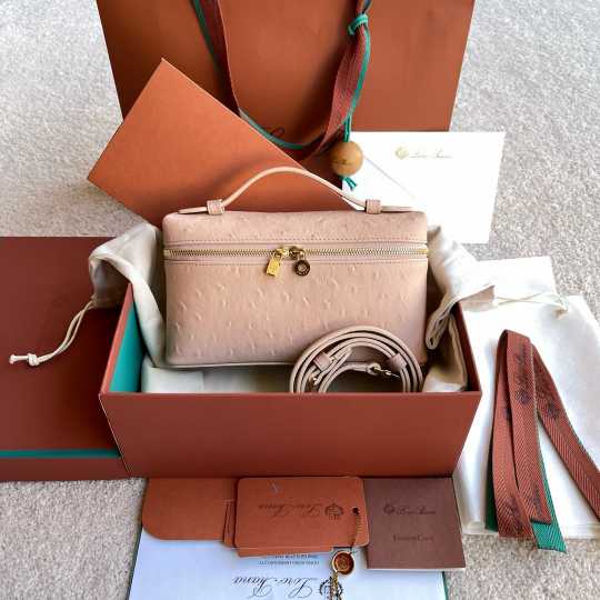 LP womens Ostrich leather handbag 241023