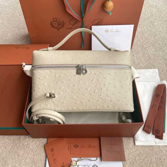 LP womens Ostrich leather handbag 241023