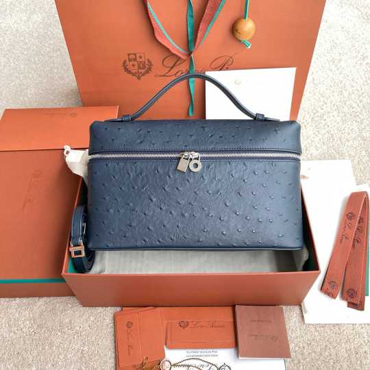 LP womens Ostrich leather handbag 241023