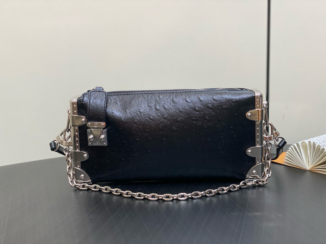 L\V womens Ostrich leather handbag 241023