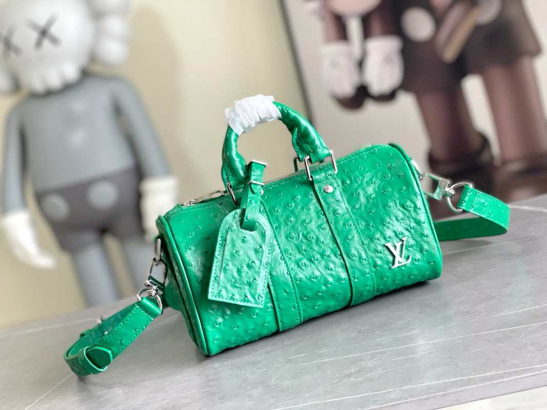 L\V womens Ostrich leather handbag 241023