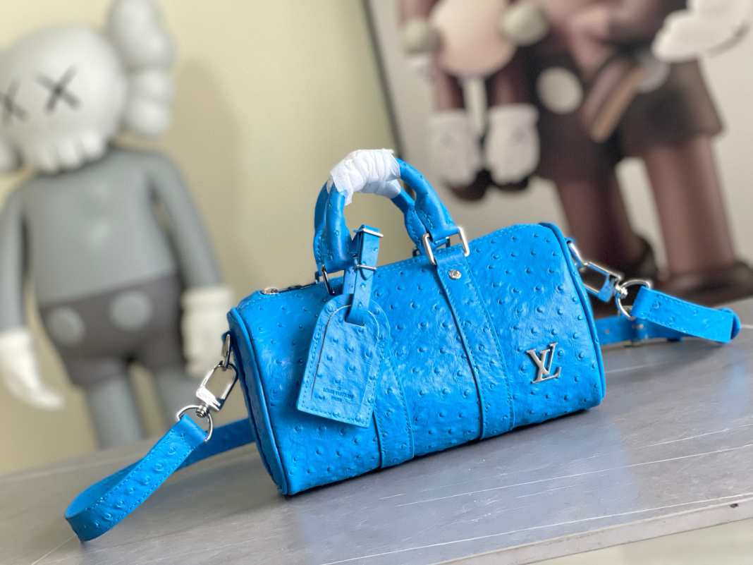L\V womens Ostrich leather handbag 241023