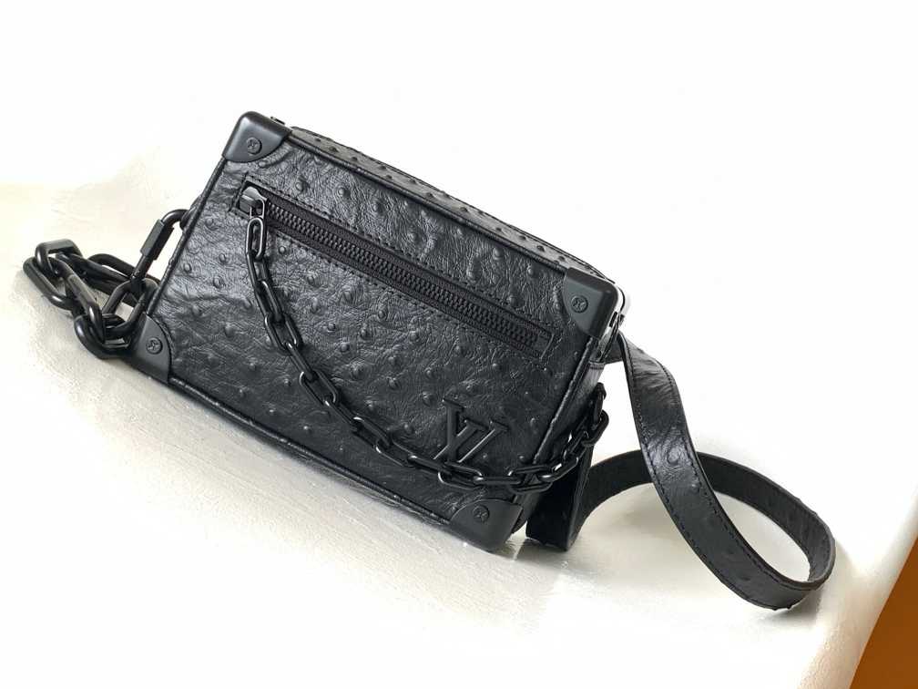 L\V Ostrich leather handbag 241023